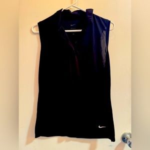 Nike Women’s Golf Dri-Fit Sleeveless Black Top - Medium